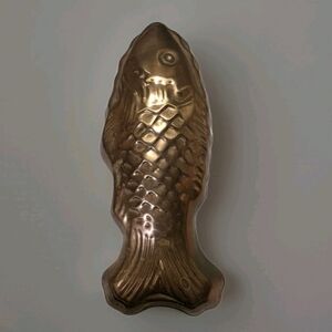 XL Vintage Copper Fish Mold
